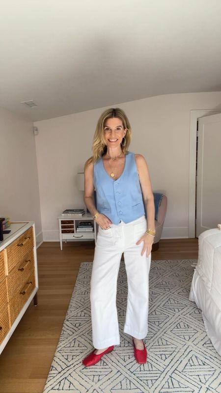 The vest is an easy way to update your summer look- this is linen. I have linked some gorgeous options all under $70. If you plan to buy, please shop my links- my small account needs your support. Thank you so much!

#LTKOver40 #LTKVideo #LTKFindsUnder100