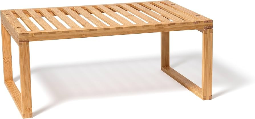 Lipper International Bamboo Kitchen Cabinet Shelf for Organizing a Pantry, Countertop, or Bathroo... | Amazon (US)