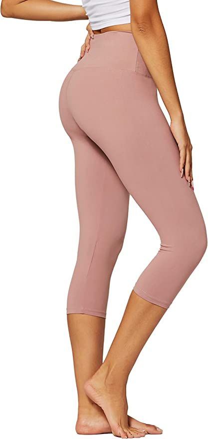 Premium Buttery Soft High Waisted Leggings for Women - Full Length, Capri Length and Shorts - Reg... | Amazon (US)