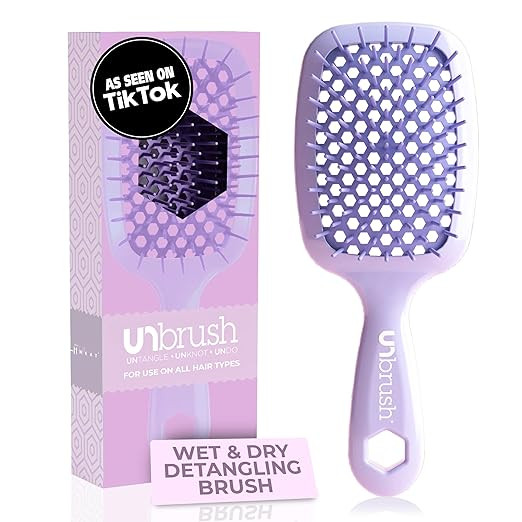 FHI Heat UNbrush Detangling Brush for Pain-Free Brushing on All Wet or Dry Hair Types — Durable... | Amazon (US)