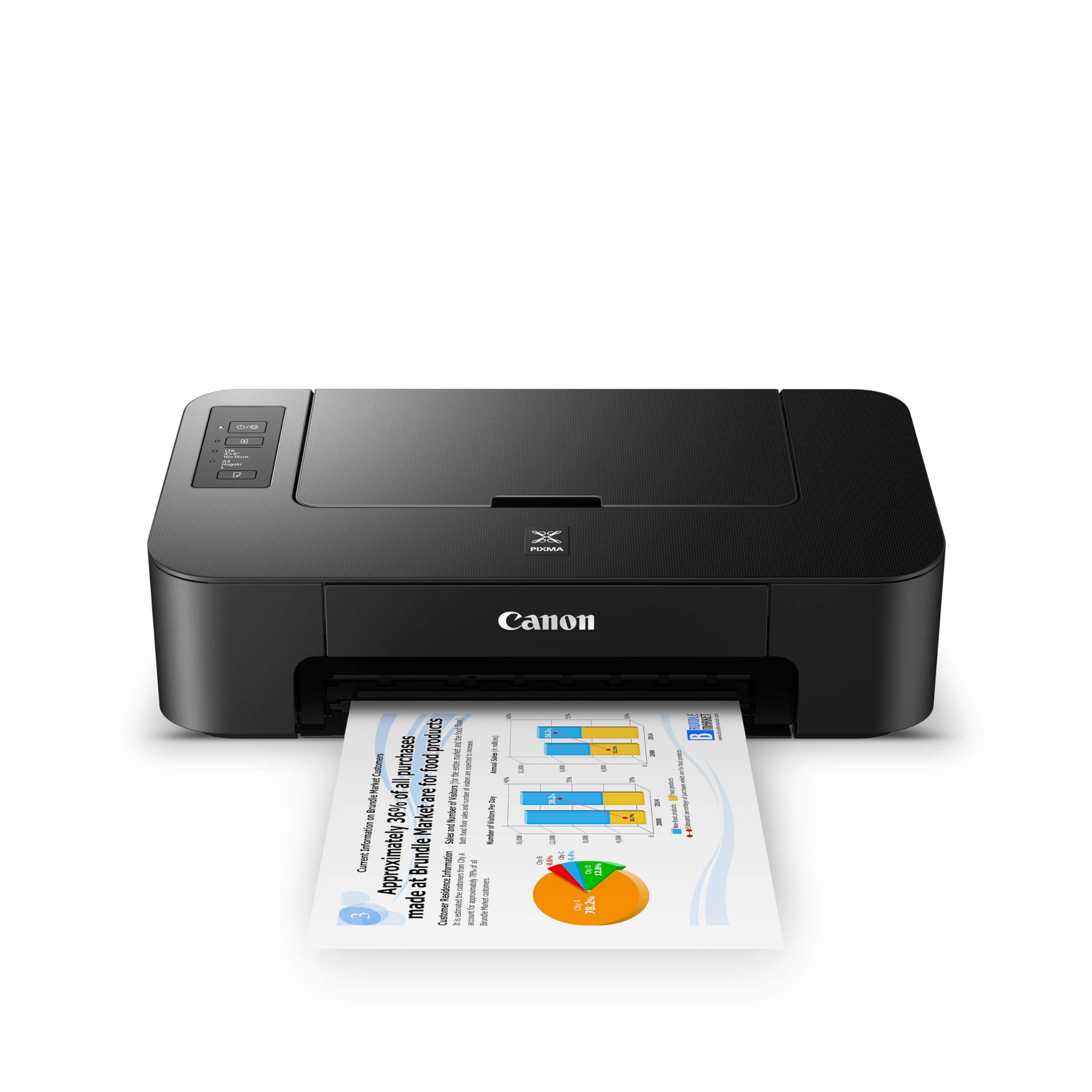 Canon TS202 Inkjet Photo Printer, Black (USB Required, not Included) | Amazon (US)