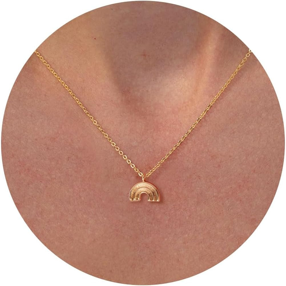 VRIUA Gold Necklace for Women, Dainty Star of David Necklace 14K Gold Plated Butterfly Necklace S... | Amazon (US)