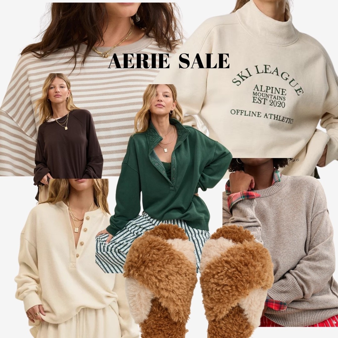 All the Cozy at Aerie! Cozy Sleep Sets, Sweaters, Slippers, the perfect gift!

#LTKSaleAlert #LTKGiftGuide #LTKCyberWeek