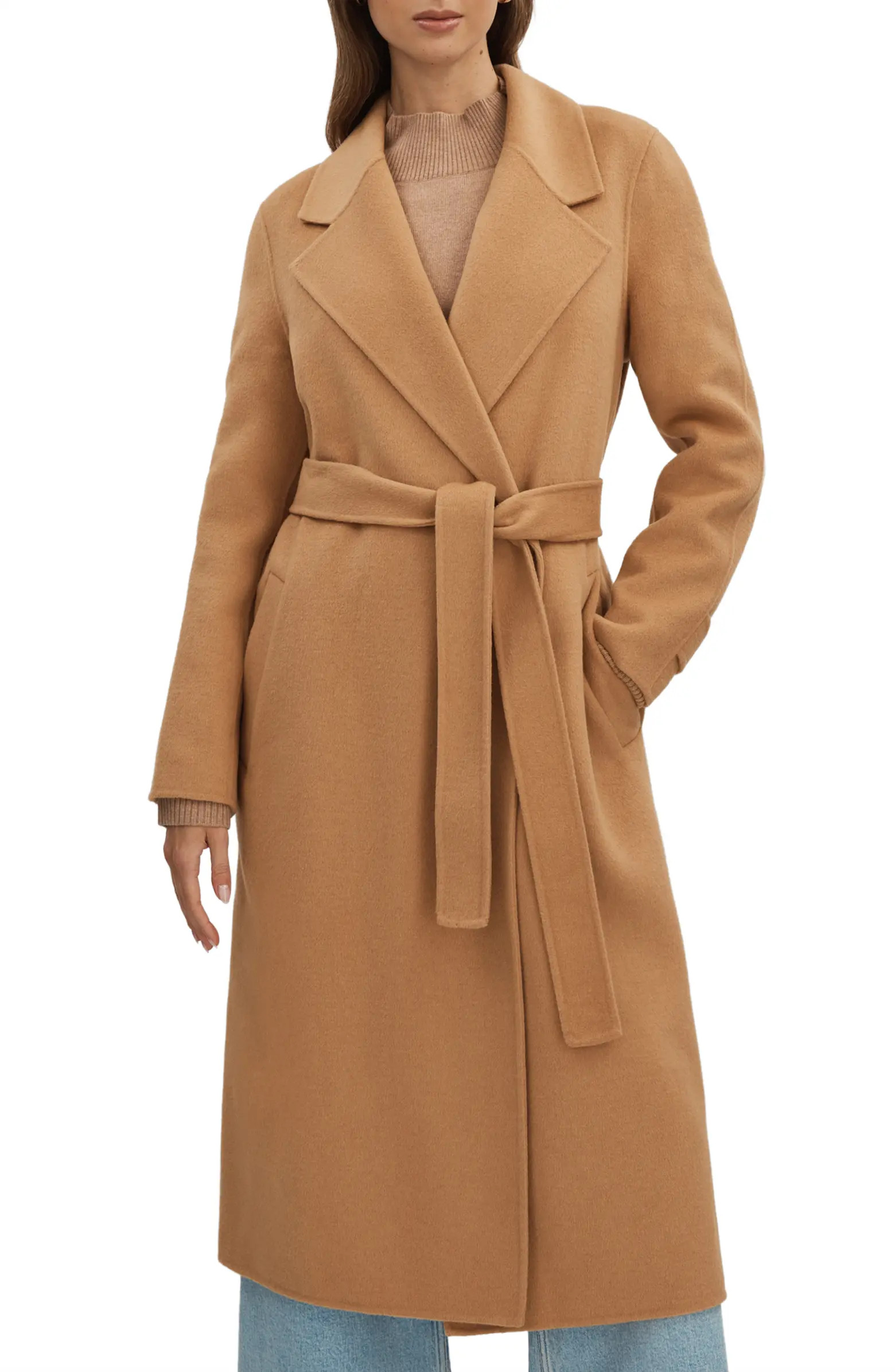 Emile Belted Wool Blend Coat | Nordstrom