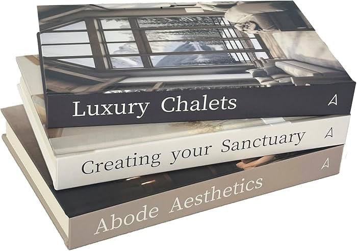 Array & Arrow Fake Decorative Books for Home Decor - Set of 3 Hardcover Faux Books for Storage, M... | Amazon (US)