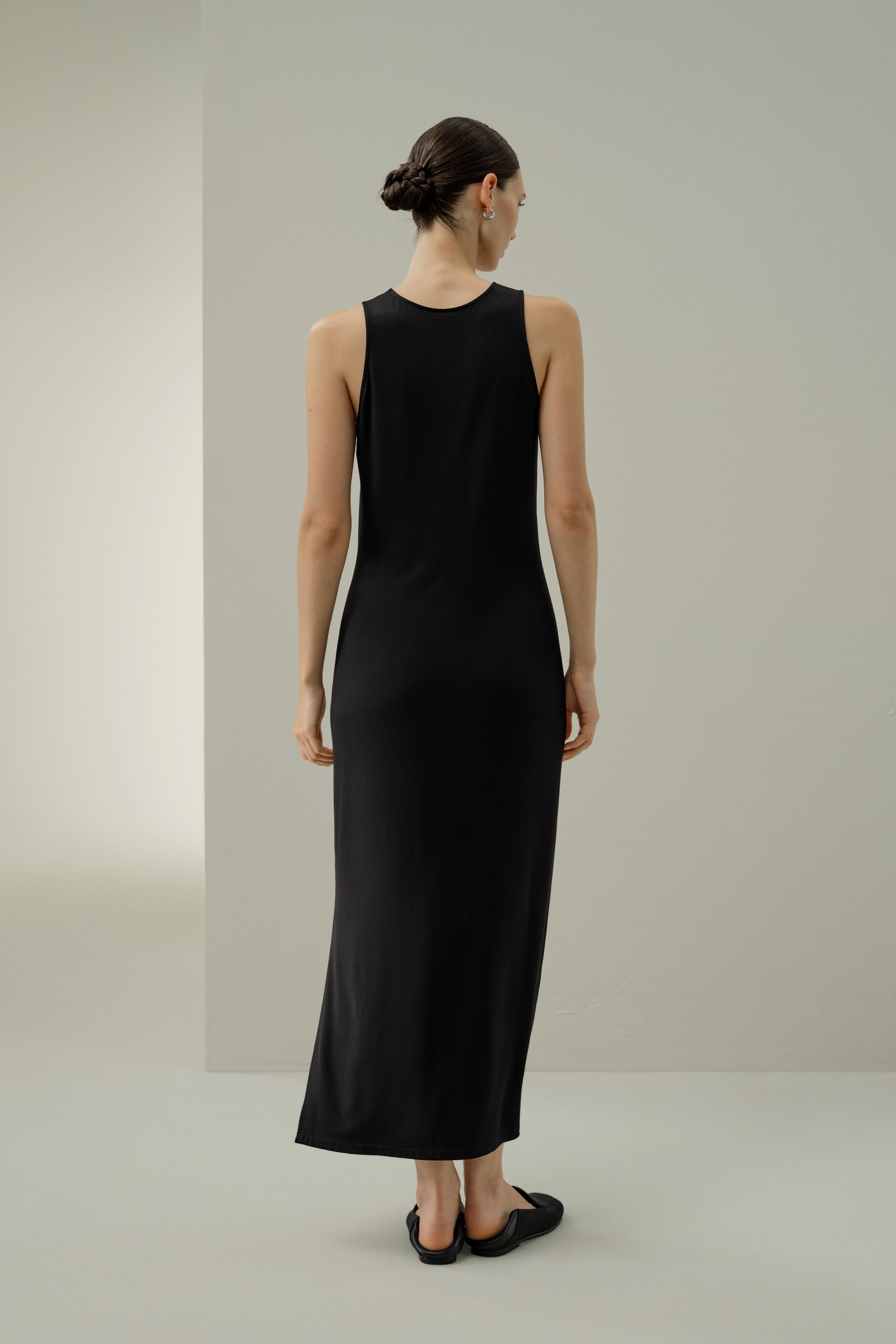 Silk Breeze Jersey Bodycon Maxi Dress | LilySilk
