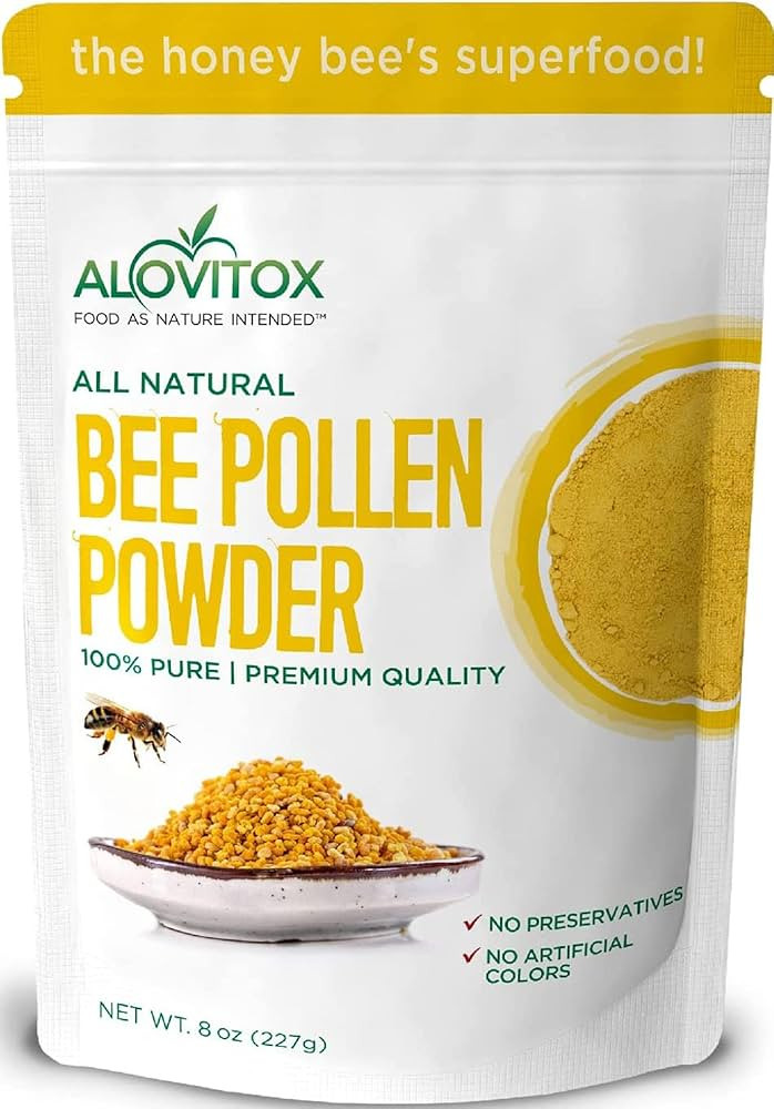 Alovitox Bee Pollen Powder | 100% Pure, Natural Raw Bee Pollen - Antioxidants, Proteins, Vitamins... | Amazon (US)