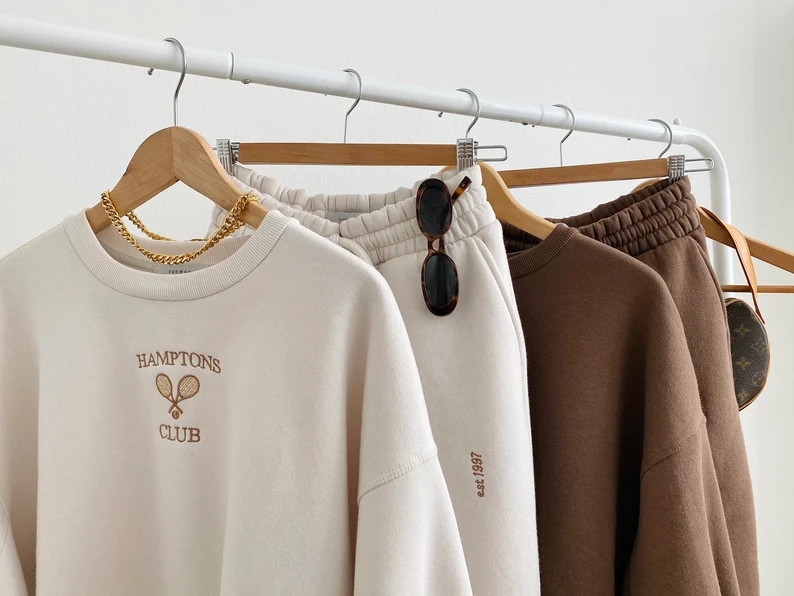 Loungewear Set: Vintage Inspired Hamptons Club Tennis Crewneck | Etsy | Etsy (US)