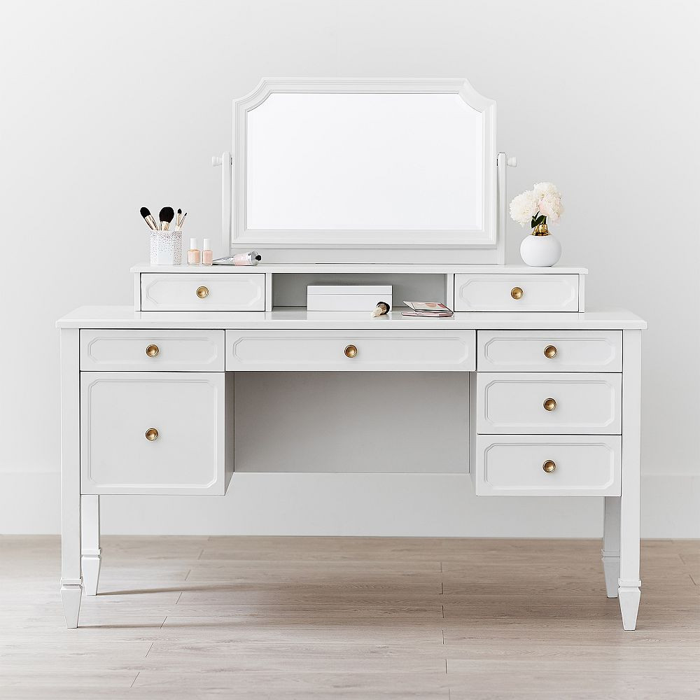 Auburn Storage Vanity Desk (57") | Pottery Barn Teen