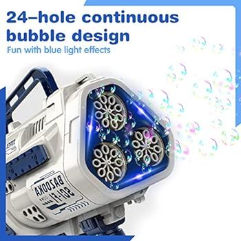 Bazooka Bubble Machine Gun - Fully Automatic Bubble Gun Bazooka with 2 Bottles Bubble Solution Light | Amazon (US)