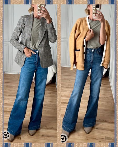 Wide leg jeans
Simple tee
Plaid blazer
Oversized cardigan





Amazon prime day deals, blouses, tops, shirts, Levi’s jeans, The Drop clothing, active wear, deals on clothes, beauty finds, kitchen deals, lounge wear, sneakers, cute dresses, fall jackets, leather jackets, trousers, slacks, work pants, black pants, blazers, long dresses, work dresses, Steve Madden shoes, tank top, pull on shorts, sports bra, running shorts, work outfits, business casual, office wear, black pants, black midi dress, knit dress, girls dresses, back to school clothes for boys, back to school, kids clothes, prime day deals, floral dress, blue dress, Steve Madden shoes, Nsale, Nordstrom Anniversary Sale, fall boots, sweaters, pajamas, Nike sneakers, office wear, block heels, blouses, office blouse, tops, fall tops, family photos, family photo outfits, maxi dress, bucket bag, earrings, coastal cowgirl, western boots, short western boots, cross over jean shorts, agolde, Spanx faux leather leggings, knee high boots, New Balance sneakers, Nsale sale, Target new arrivals, running shorts, loungewear, pullover, sweatshirt, sweatpants, joggers, comfy cute, something cute happened, Gucci, designer handbags, teacher outfit, family photo outfits, Halloween decor, Halloween pillows, home decor, Halloween decorations




#LTKworkwear #LTKunder100 #LTKunder50