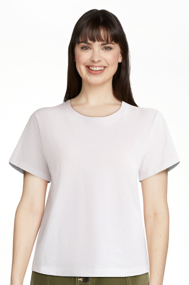Free Assembly Women's and Women's Plus Cotton Cropped Boxy Tee with Short Sleeves, Sizes XS-4X | Walmart (US)