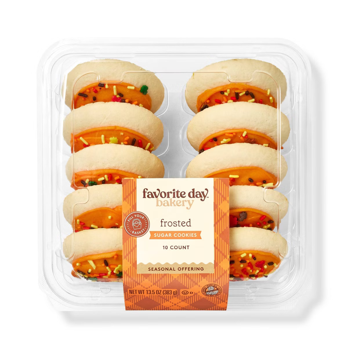 Orange Frosted Cookies - 13.5oz/10ct - Favorite Day™ | Target