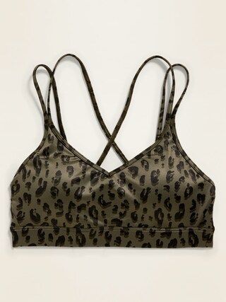 Light Support Strappy Sports Bra for Women | Old Navy (US)