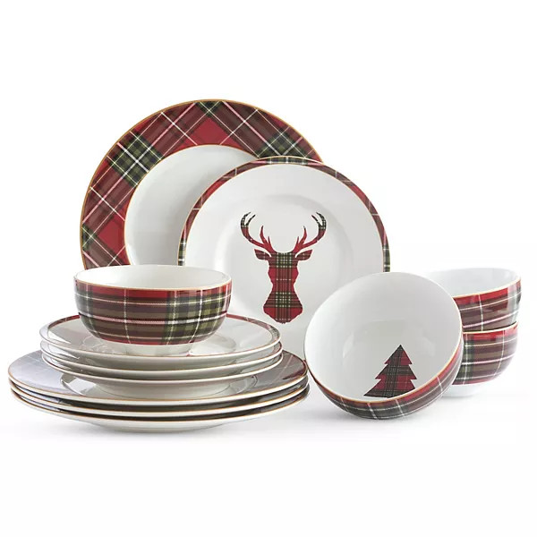 Lenox Holiday 12-Piece Plate & Bowl Set | Kohl's