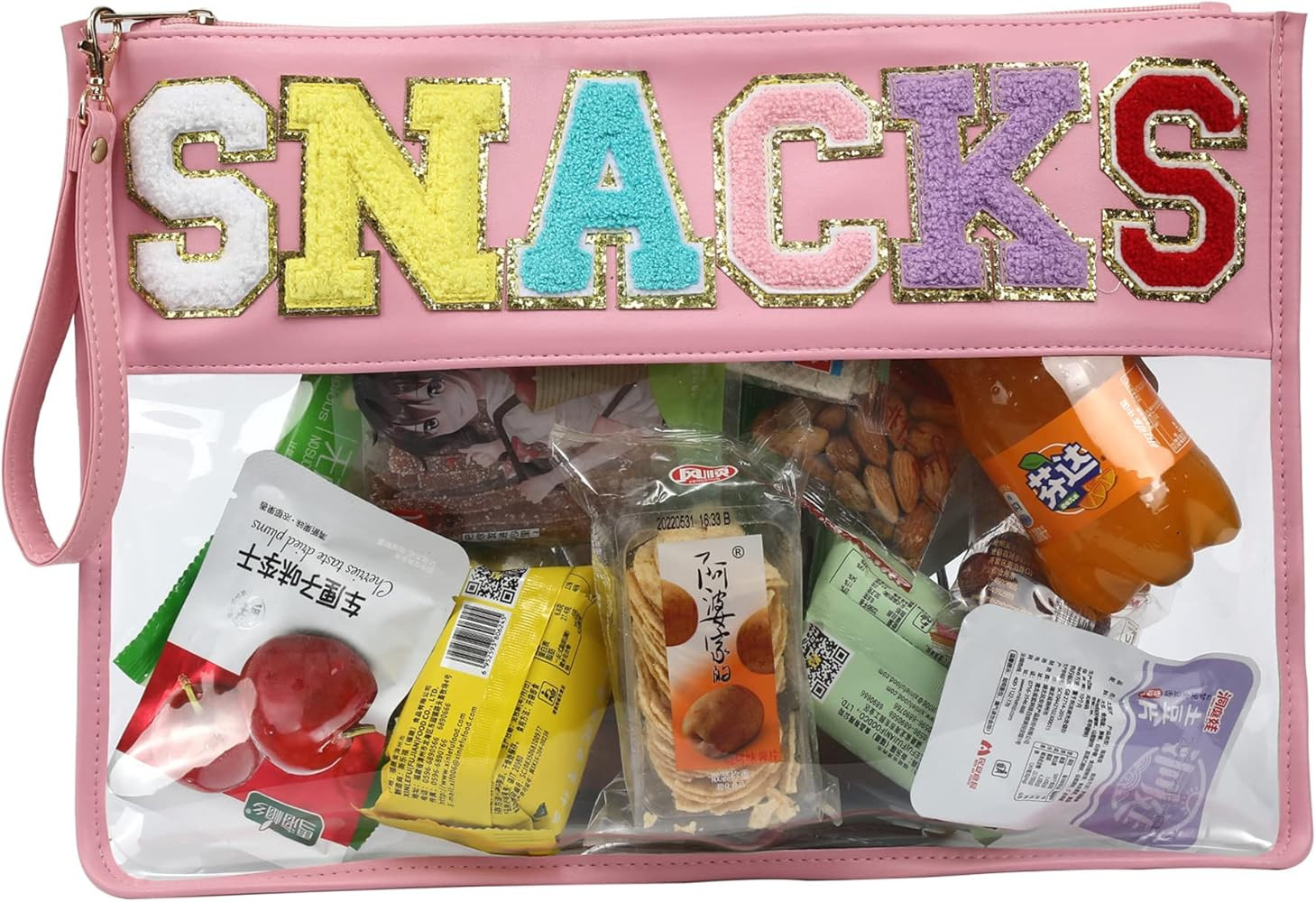 Leziazany Monogram Clear Makeup letter Bag Multi-purpose transparent Travel Stadium letter bags S... | Amazon (US)