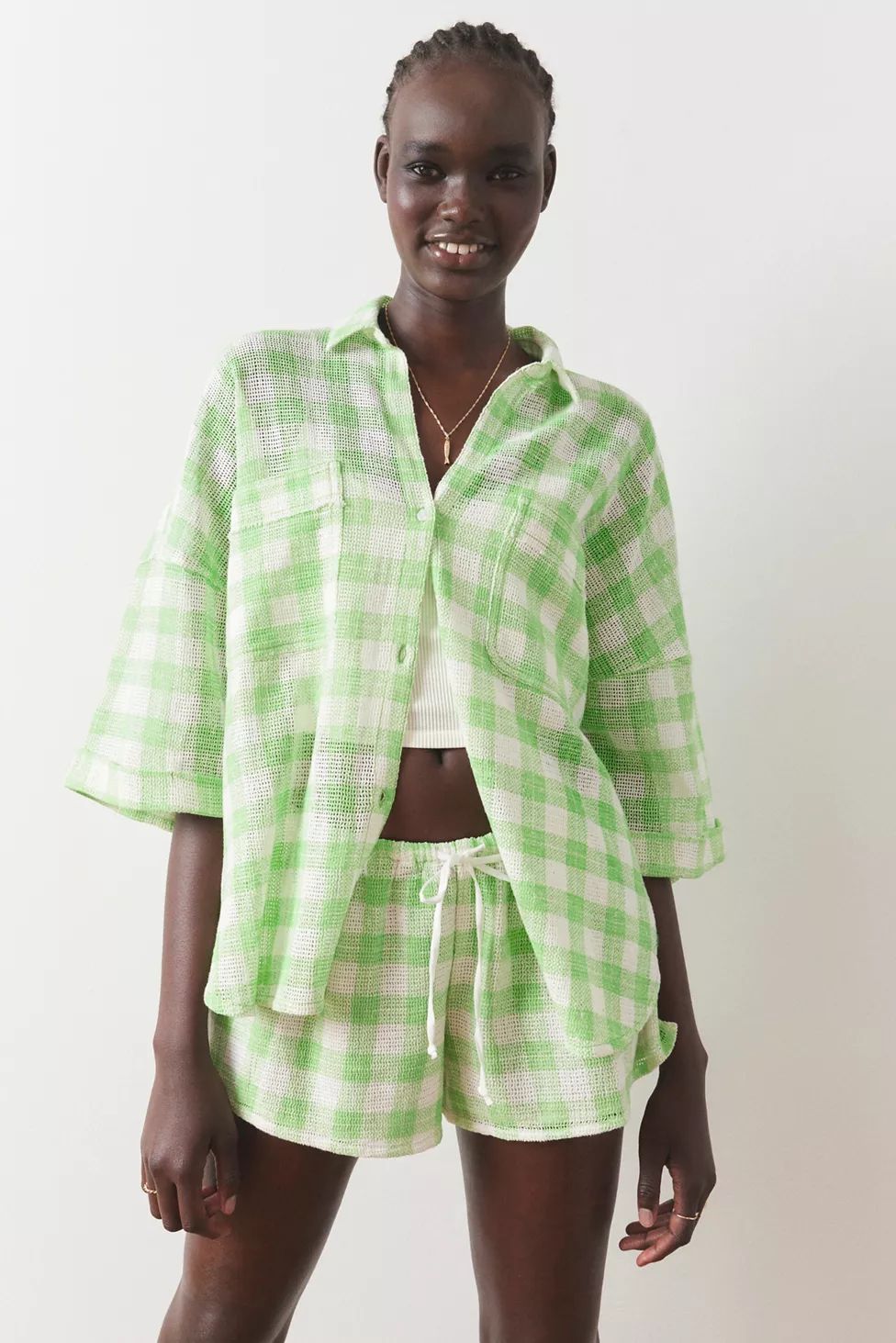 Out From Under Beach Boardwalk Button-Down Shirt | Urban Outfitters (US and RoW)