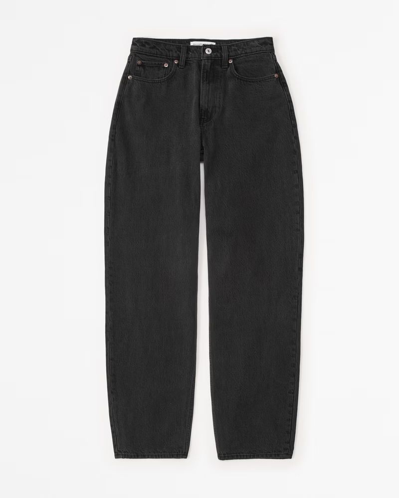 Curve Love High Rise Taper Jean | Abercrombie & Fitch (US)