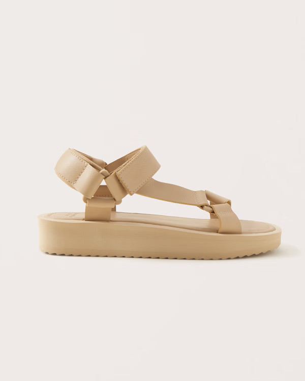 Sporty Flatform Sandals | Abercrombie & Fitch (US)