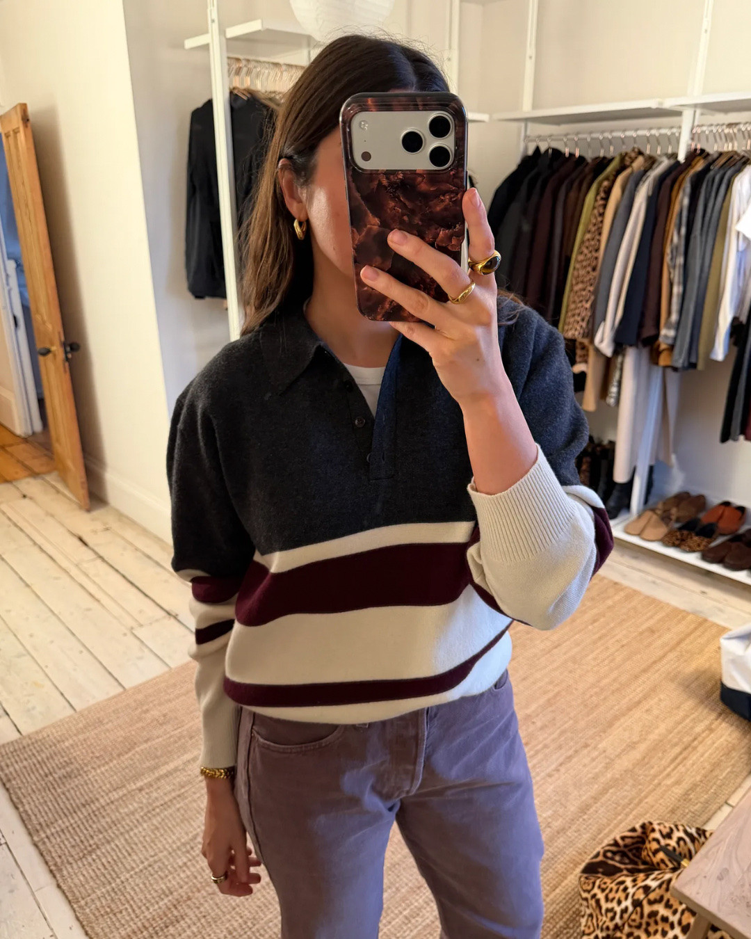 Striped jumper and lilac vintage denim

#LTKwinter #LTKstyletip