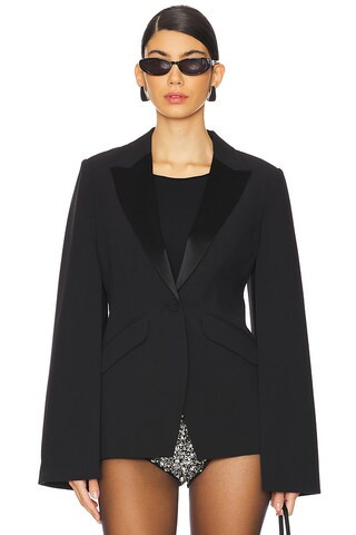 Favorite Daughter The Bad Reputation Blazer in Black from Revolve.com | Revolve Clothing (Global)