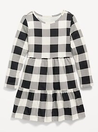 Long-Sleeve Tiered Printed Swing Dress for Girls | Old Navy (US)