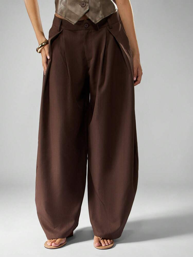 Pleated ballon pants  | SHEIN