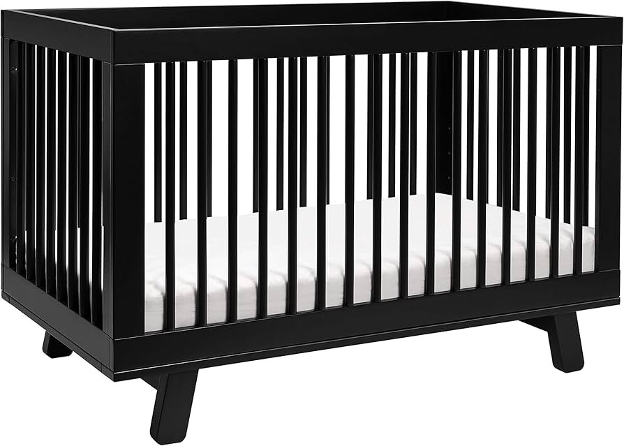 Babyletto Hudson 3-in-1 Convertible Crib with Toddler Bed Conversion Kit in Black, Greenguard Gol... | Amazon (US)