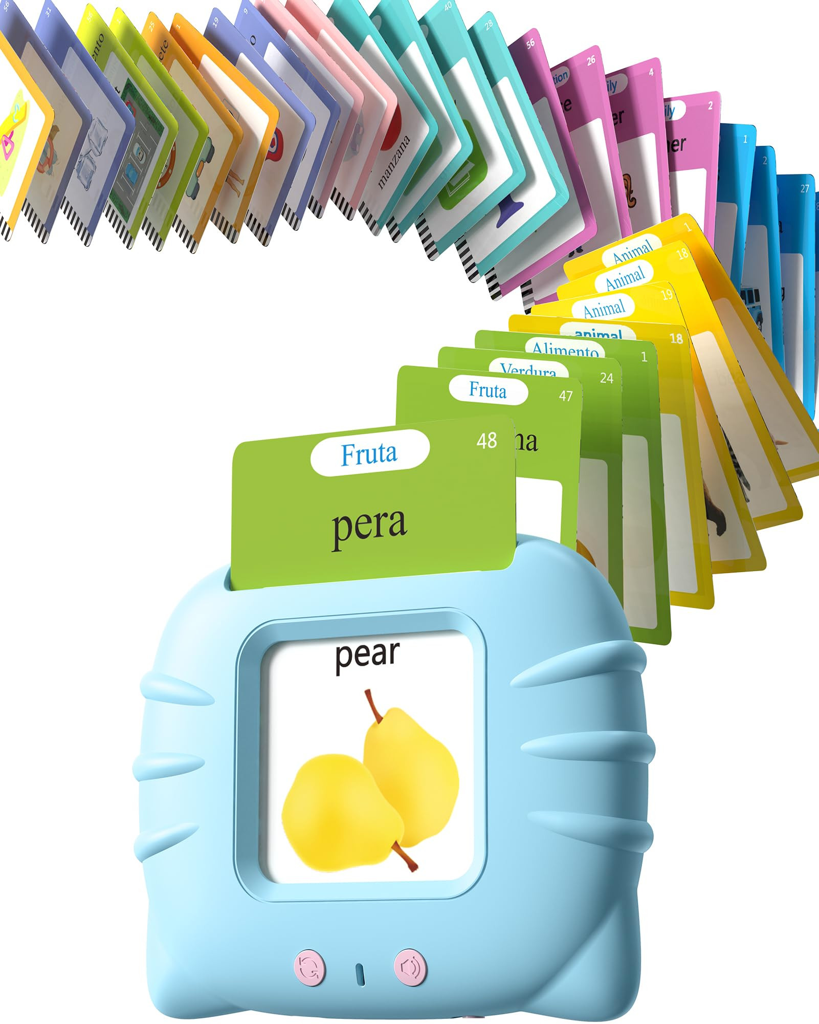 Bilingual Spanish and English Talking Flash Cards for Ages 2+, Pocket Speech Therapy Tools with 5... | Amazon (US)