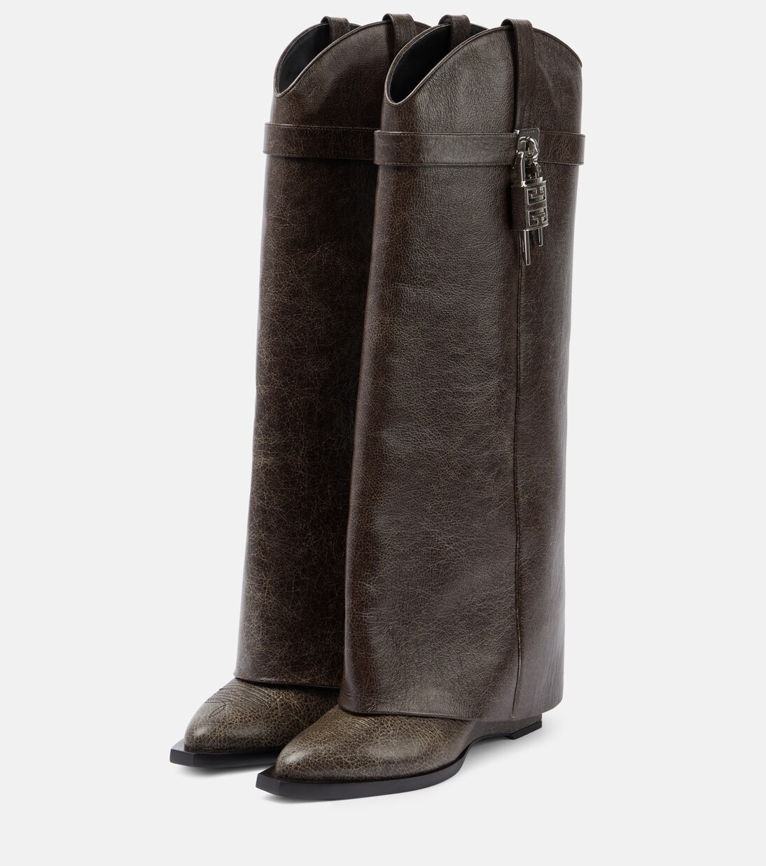 Stiefel Shark Lock aus Leder | Mytheresa (DACH)