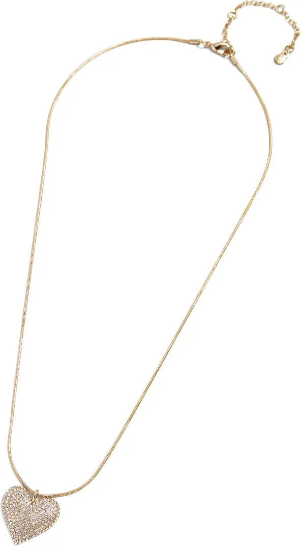 Pavé Heart Pendant Necklace | Nordstrom