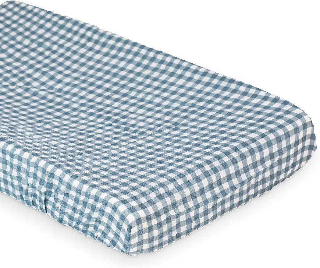 Lulujo Muslin Change Pad Cover - Fitted Changing Pad Cover for Boys and Girls -32"x17", 1 Pack (N... | Amazon (US)