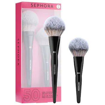 SEPHORA COLLECTIONPRO Powder Brush #50 + #50.5 Brush Duo Set | Sephora (US)