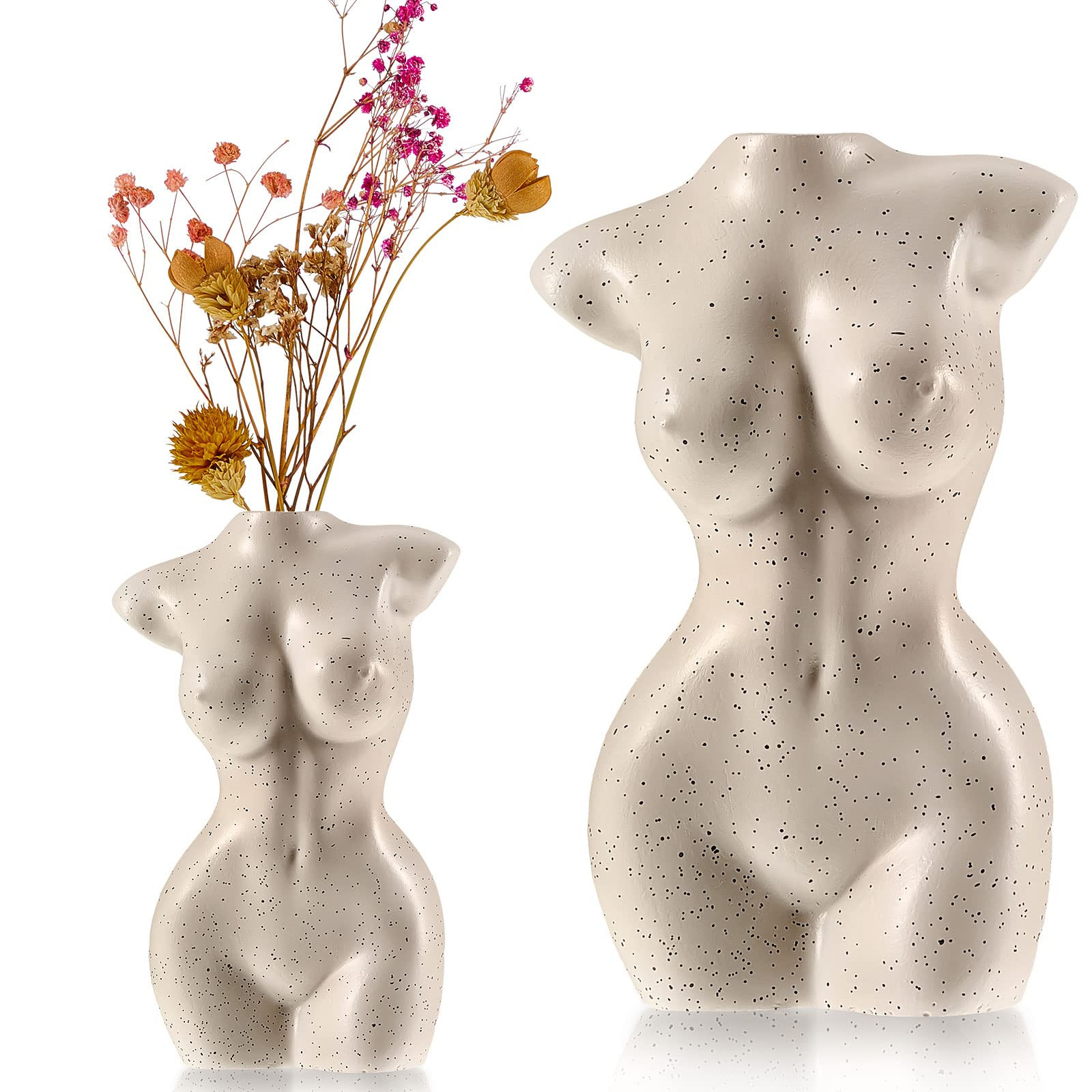 Modern Chic Body Vase - Female Form Flower Vase, White, Boho Home, Feminist Decor and Office | Amazon (US)