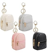 4Pcs Mini Backpack Keychain,Cute Cosmetic Bag for Women,TPU Clear Makeup Bag Key Pocket Lipstick ... | Amazon (US)