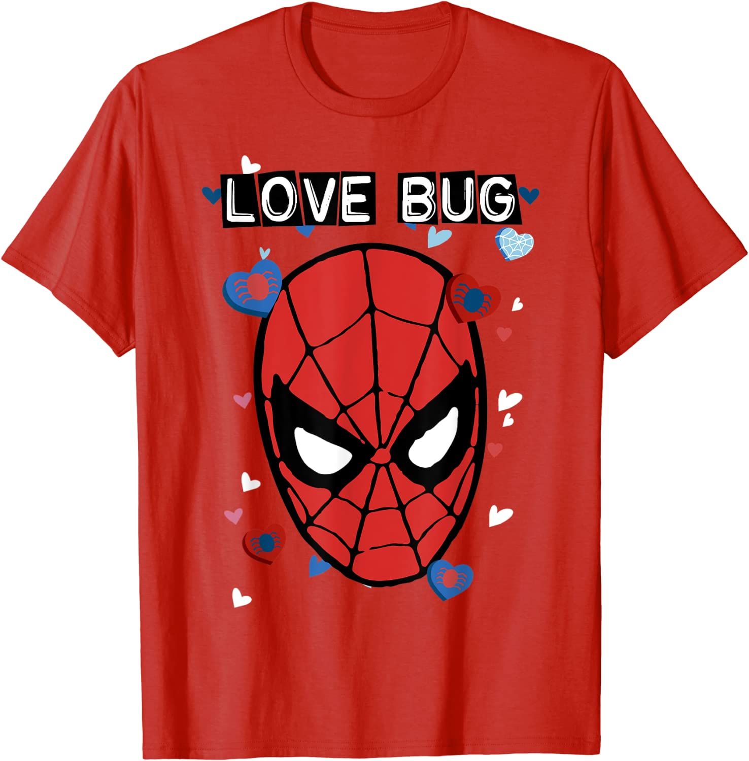 Marvel Valentine's Day Spider-Man Love Bug Portrait T-Shirt | Amazon (US)