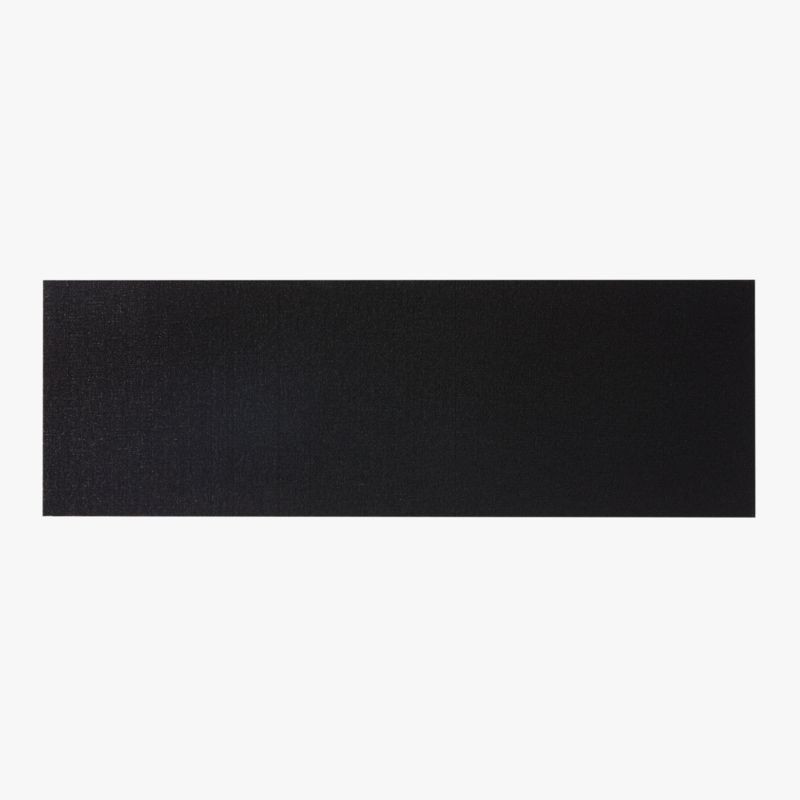 Chilewich Solid Black Shag Hallway Runner Rug 2'x6' | CB2 | CB2