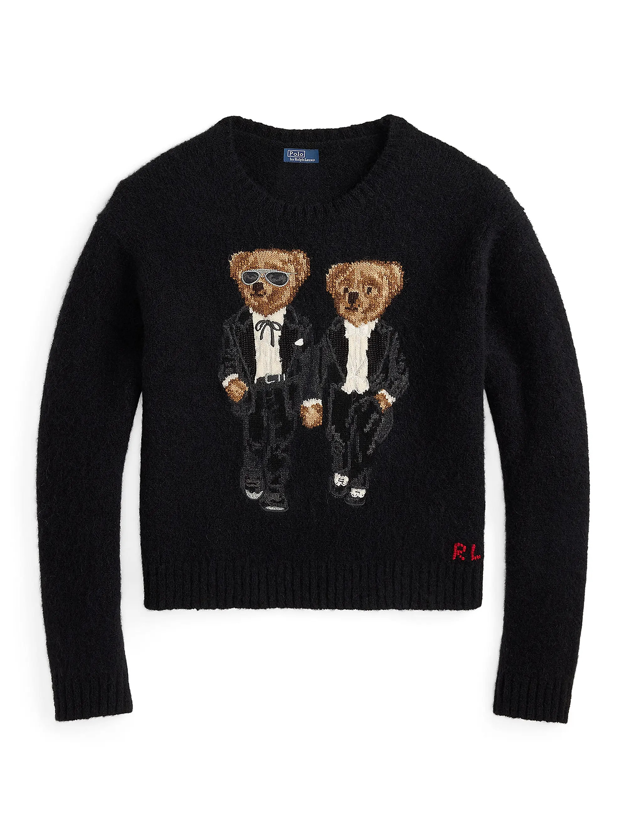 Polo Ralph Lauren Polo Bear Wool-Blend Crewneck Sweater | Saks Fifth Avenue | Saks Fifth Avenue