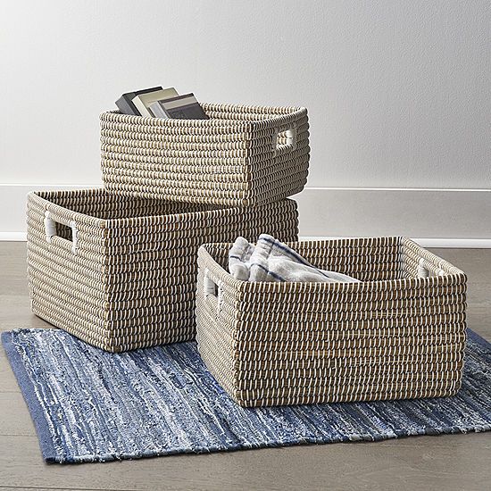 Home Expressions Woven Storage Basket Collection | JCPenney