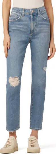 The Honor Ripped Ankle Straight Leg Jeans | Nordstrom
