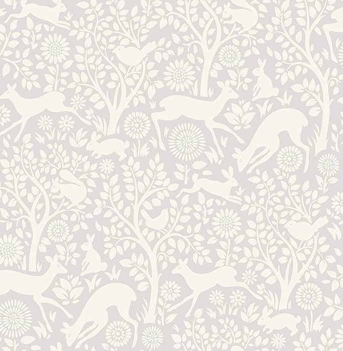 NuWallpaper NUS3677 Merriment Peel & Stick Wallpaper, Grey | Amazon (US)