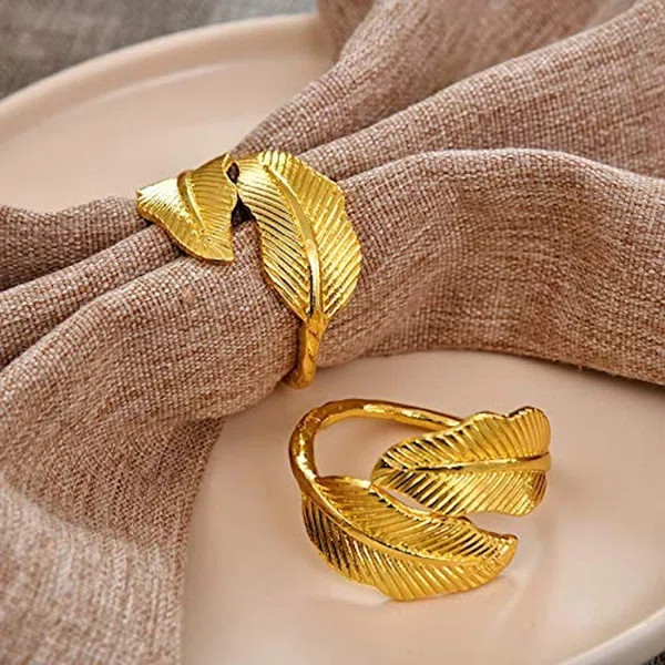 Leaf Pair Napkin Ring | Wayfair North America