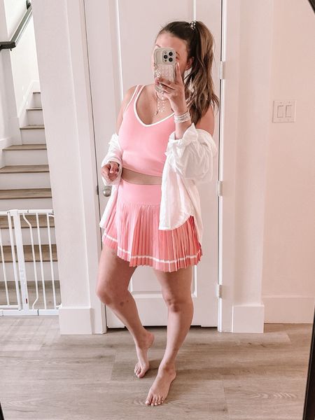 ICYMI: this Aerie spring set is so fun! So easy to layer for cooler mornings, would be so cute for a vacation outfit! 

#LTKstyletip #LTKSeasonal #LTKtravel