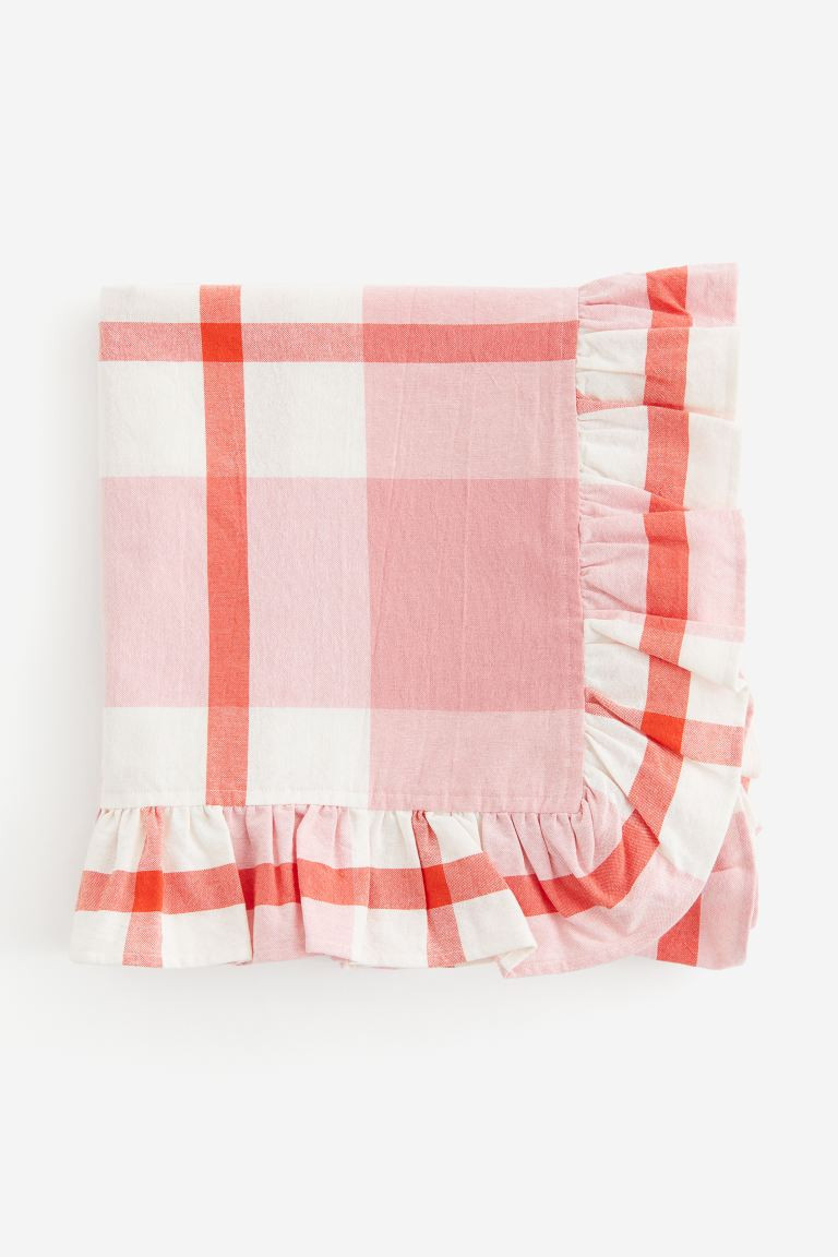 Ruffle-trimmed Cotton Tablecloth | H&M (US + CA)