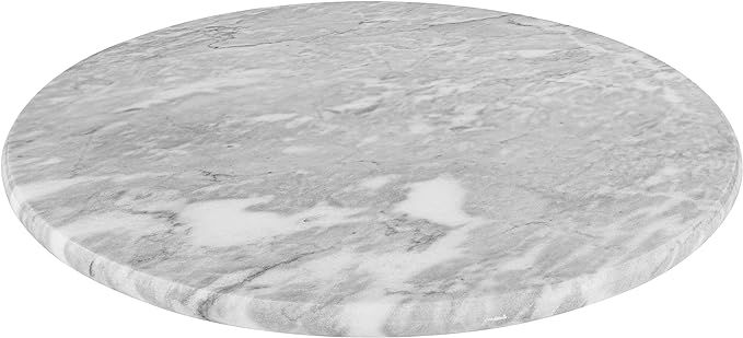 Homeries Marble Round Cheese Tray Board (12 Inches) - White Elegant Serving Platter & Tray for We... | Amazon (US)