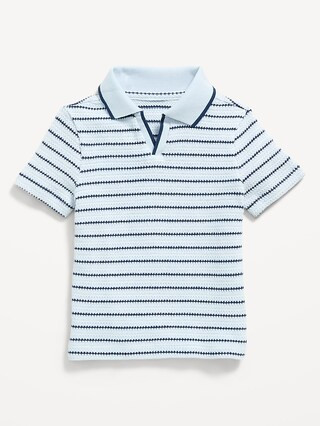 Textured-Knit Striped Polo Shirt for Toddler Boys | Old Navy (US)