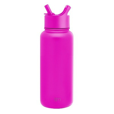 Simple Modern Summit 32oz Stainless Steel Water Bottle with Straw Lid Raspberry Vibes | Target