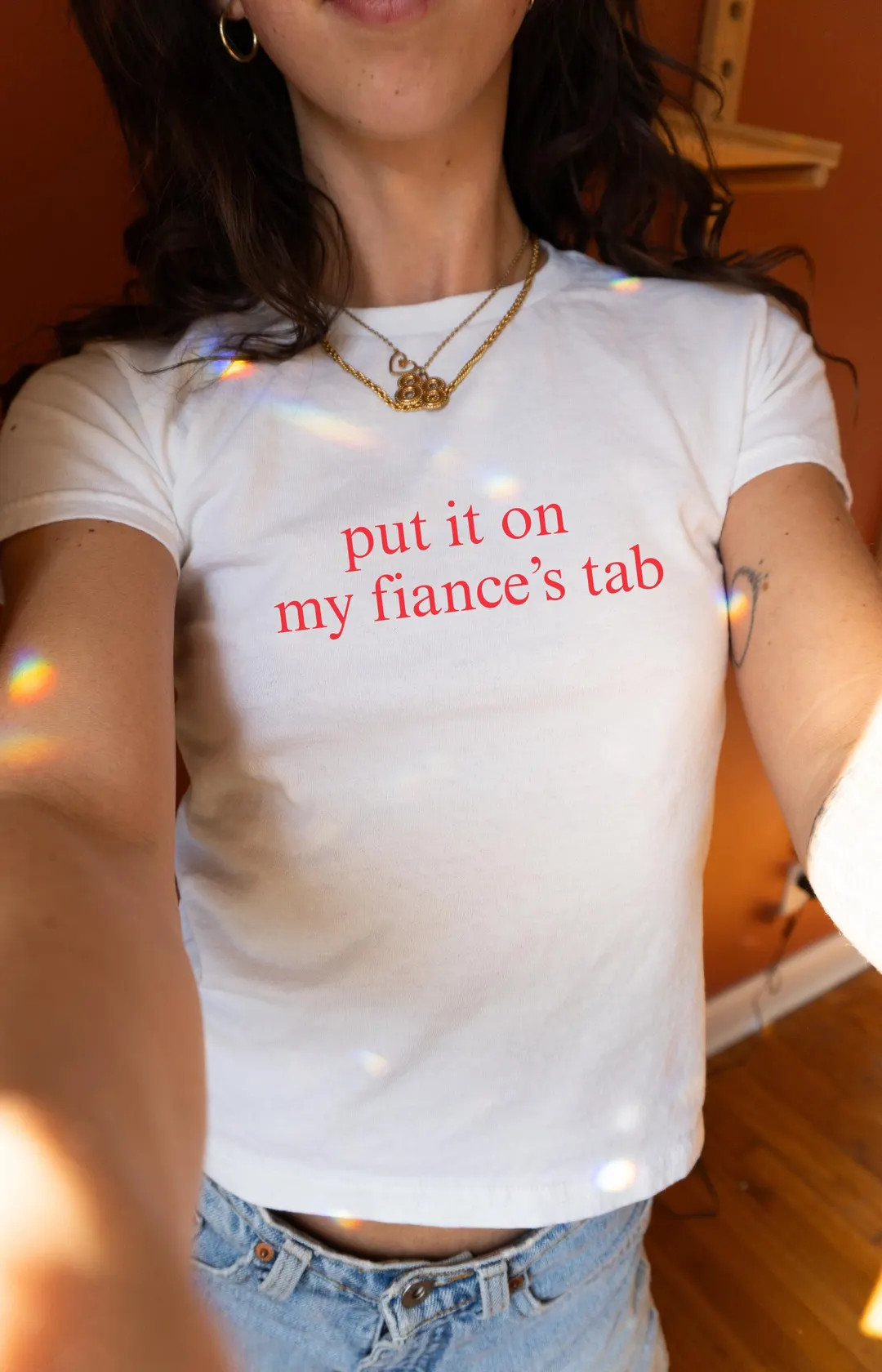 Put It On My Fiance's Tab Baby Tee Funny Bachelorette Baby Tee Bachelorette Shirts Bachelorette P... | Etsy (US)