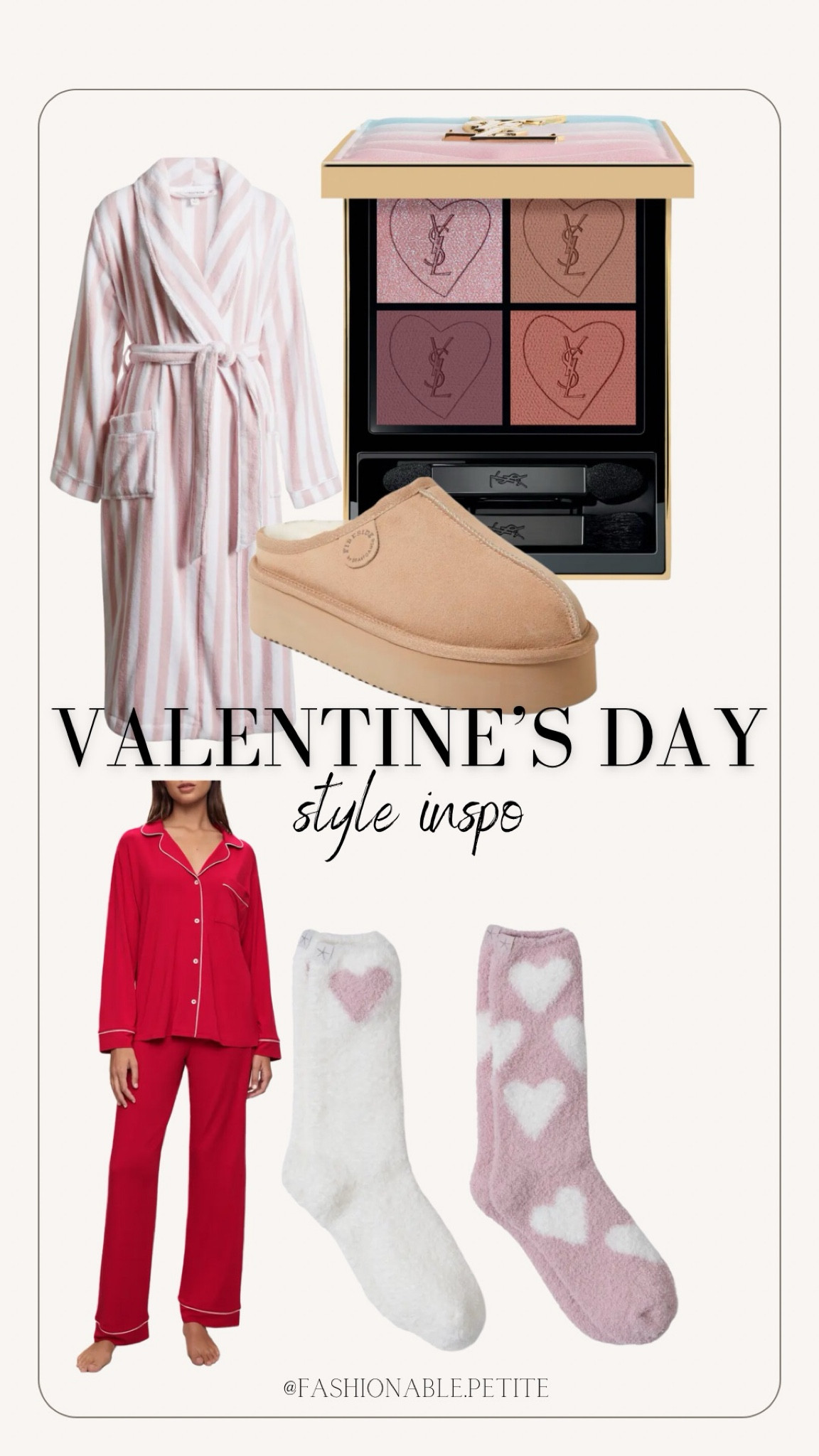 Valentine’s Day styles from pajamas to makeup. 

Valentine’s Day, v day, red pajamas, pink robe, cozy outfit 

#LTKStyleTip