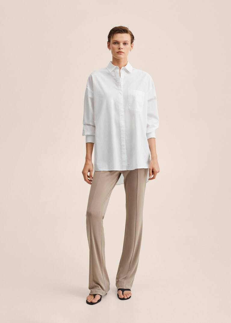 Oversize cotton shirt | MANGO (US)